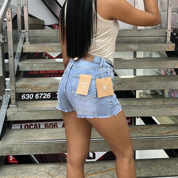 Short de Jean azul claro - Imagen 2