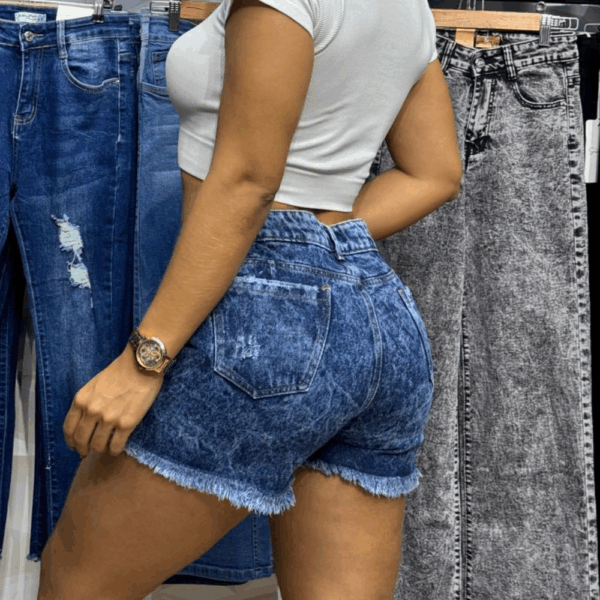 Short de Jean de dos tonos - Imagen 2